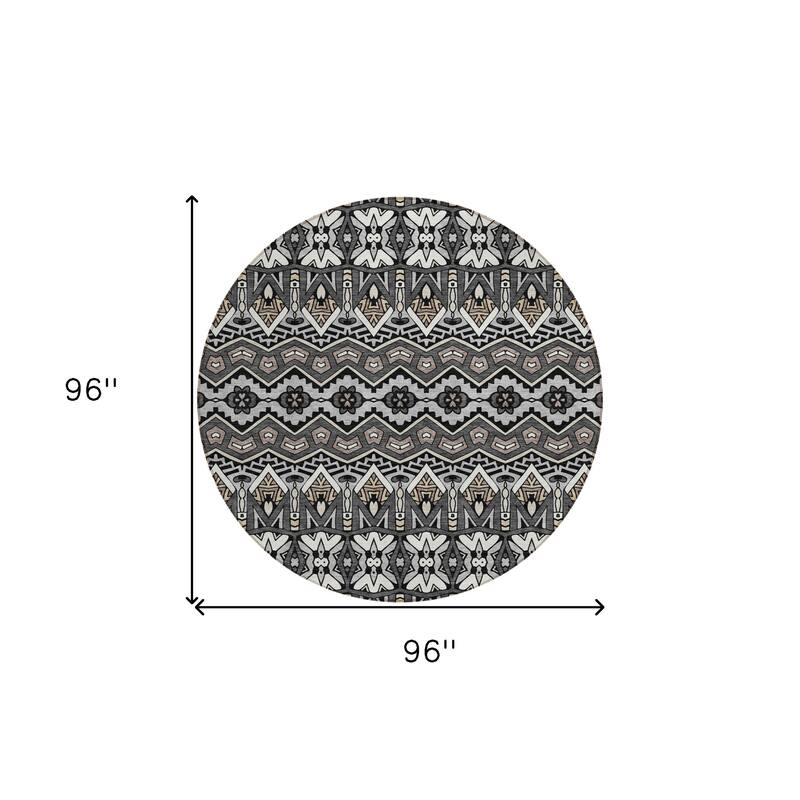 HomeRoots Moroccan Transitional Rectangle Outdoor Rug