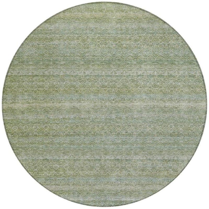 HomeRoots Striped Transitional Rectangle Outdoor Rug