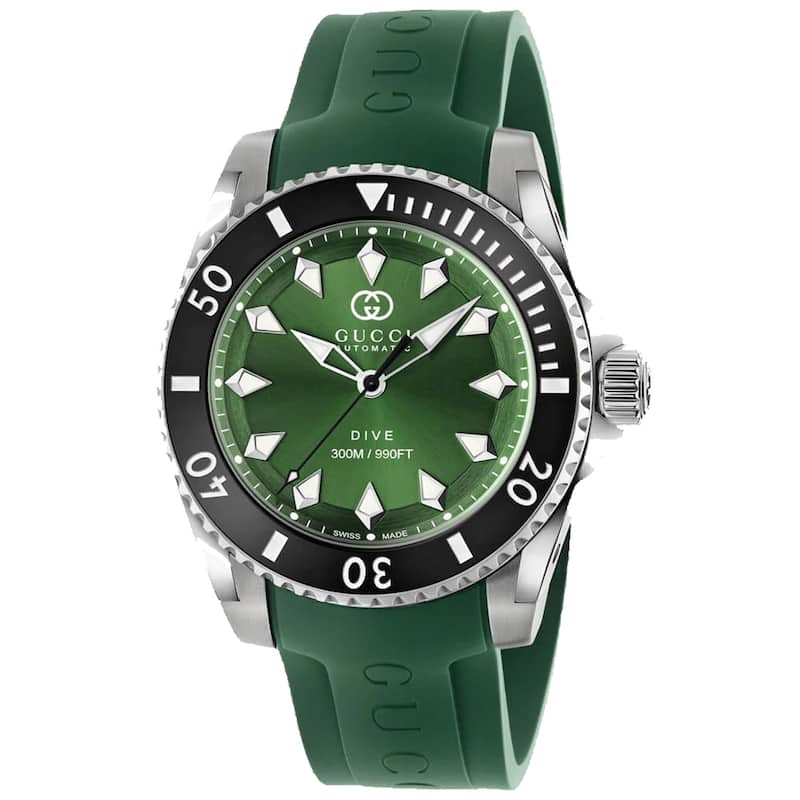 Gucci Men's Dive Green Dial Watch - YA136360 - 6 (36)