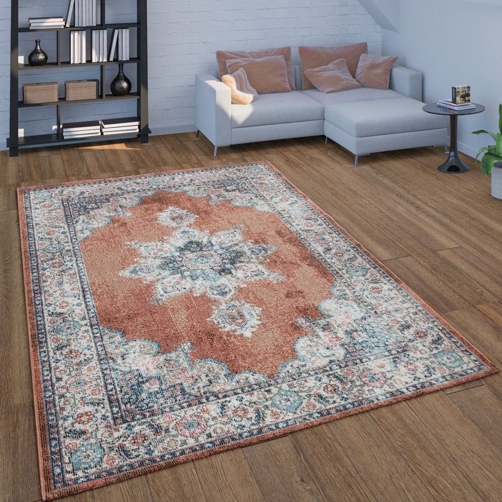 In & Outdoor Area Rug Oriental Pattern In modern differnt Colors