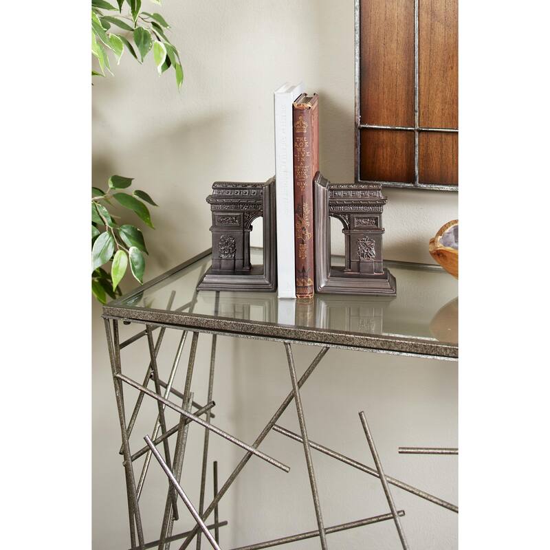 Fiberglass Architecture Bookends - Set of 2 Brown - Roche River Decor