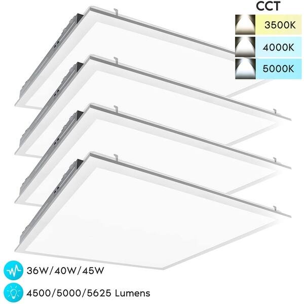 Shop Luxrite 2x2 Ft Led Light Panel 36 40 45w Color Select 3500k Overstock 31580740