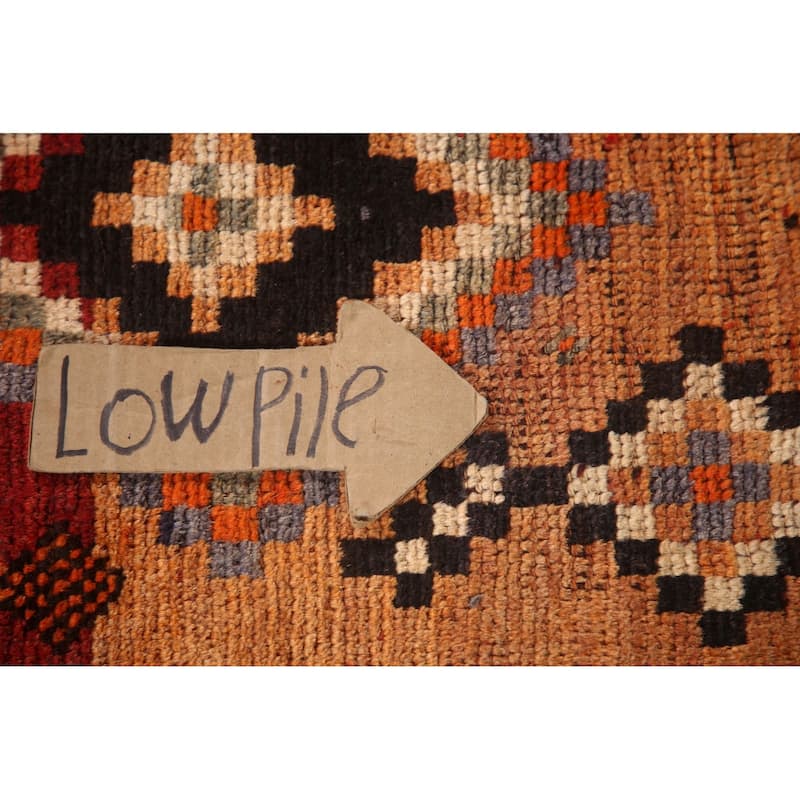 Hand Knotted Oriental 100% Wool Carpet Traditional Tribal Red Lori Area Rug - 8' 11'' X 5' 3''