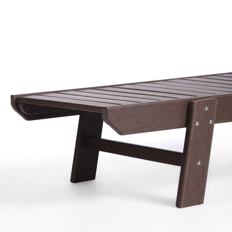 Laguna Hdpe All Weather Outdoor Patio Pool Reclining Chaise Lounge