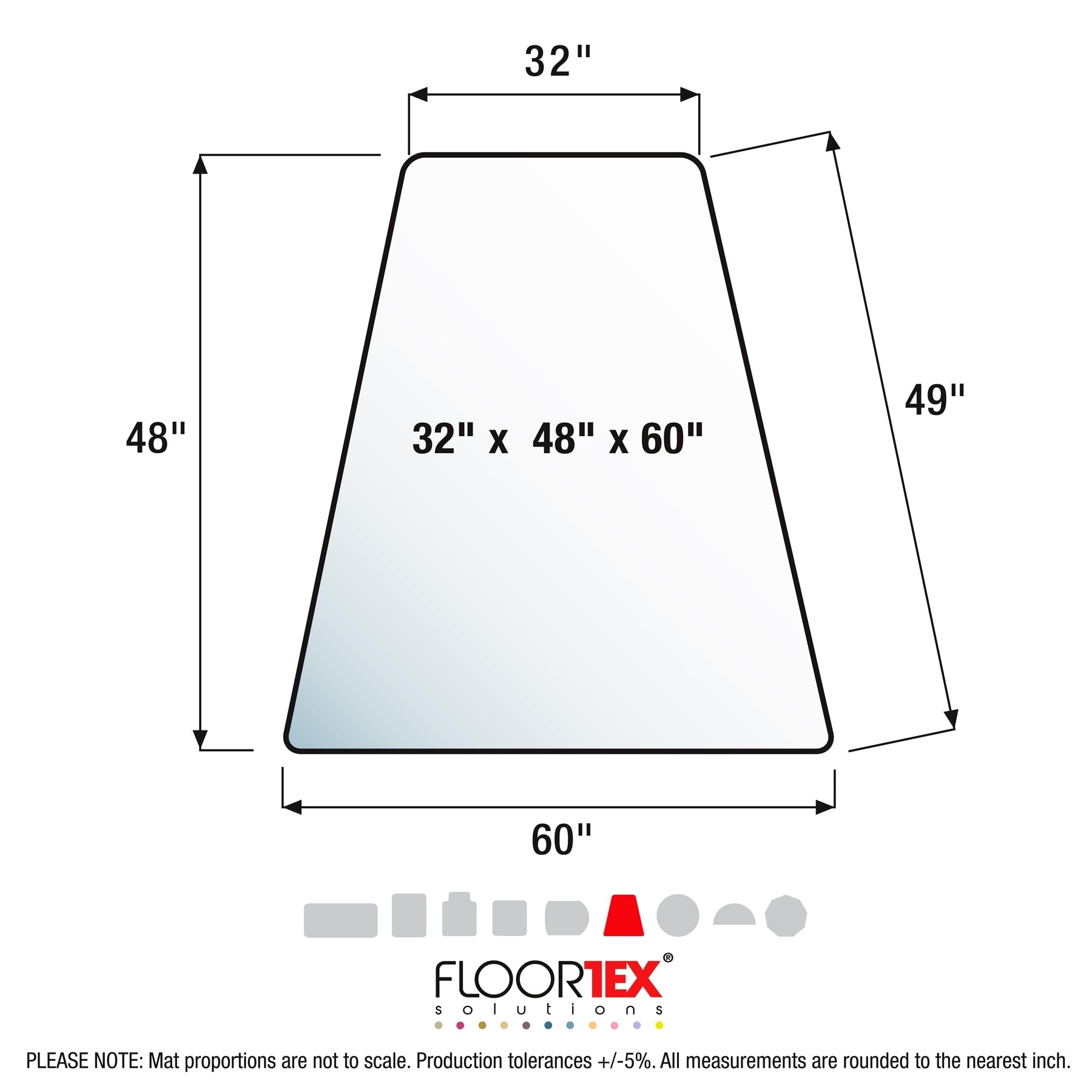 Floortex® Exclusive Ultimat® Corner Workstation Chair Mat for Carpets up to 1/2