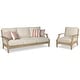 preview thumbnail 2 of 5, Signature Design by Ashley Clare View Beige 2-Piece Outdoor Seating Package - 81"W x 35"D x 32"H