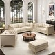 preview thumbnail 5 of 36, GDFStudio - Multi-Size Faux Leather 6-Seat Chesterfield Modular Sofa Set with Metal Trim & 6 Pillows