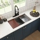 preview thumbnail 22 of 40, All-in-One Kit Undermount Single Bowl 16 Gauge Nano Brushed Stainless Steel Workstation Kitchen Sink with Faucet and Accessories