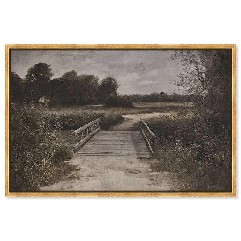 Bridge to Beyond Canvas by Art Remedy - Gold - 15" x 10"