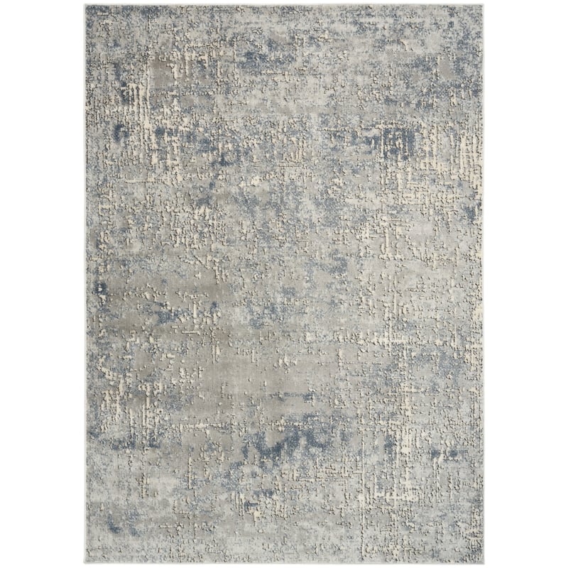 Nourison Quarry Indoor only Abstract Area Rug - 3' 9" x 5' 9" - Dark/Grey