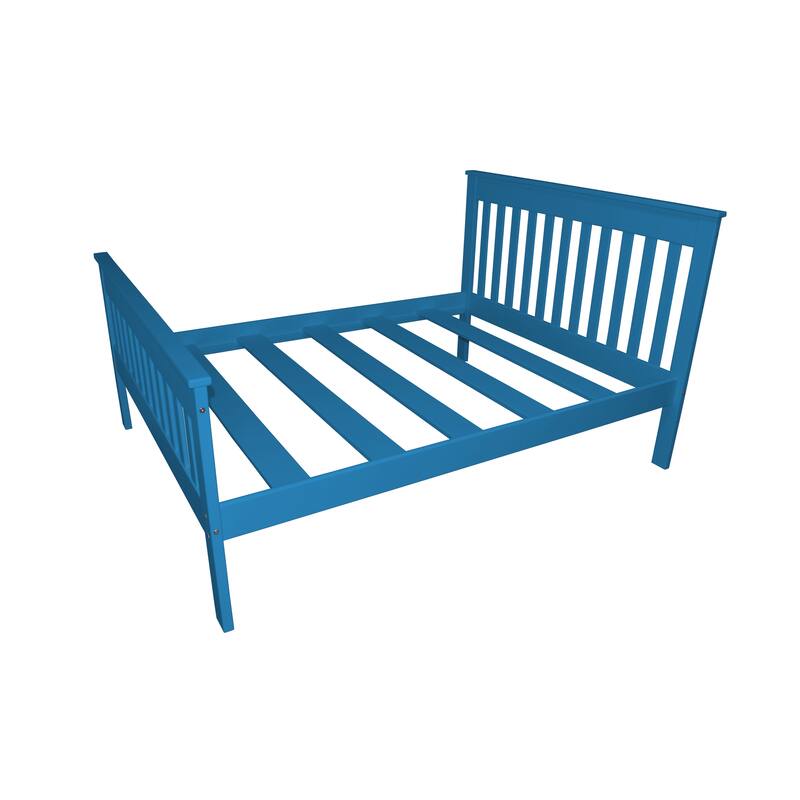 Harmony Solid Pine Queen Bed - Lime Green - Queen