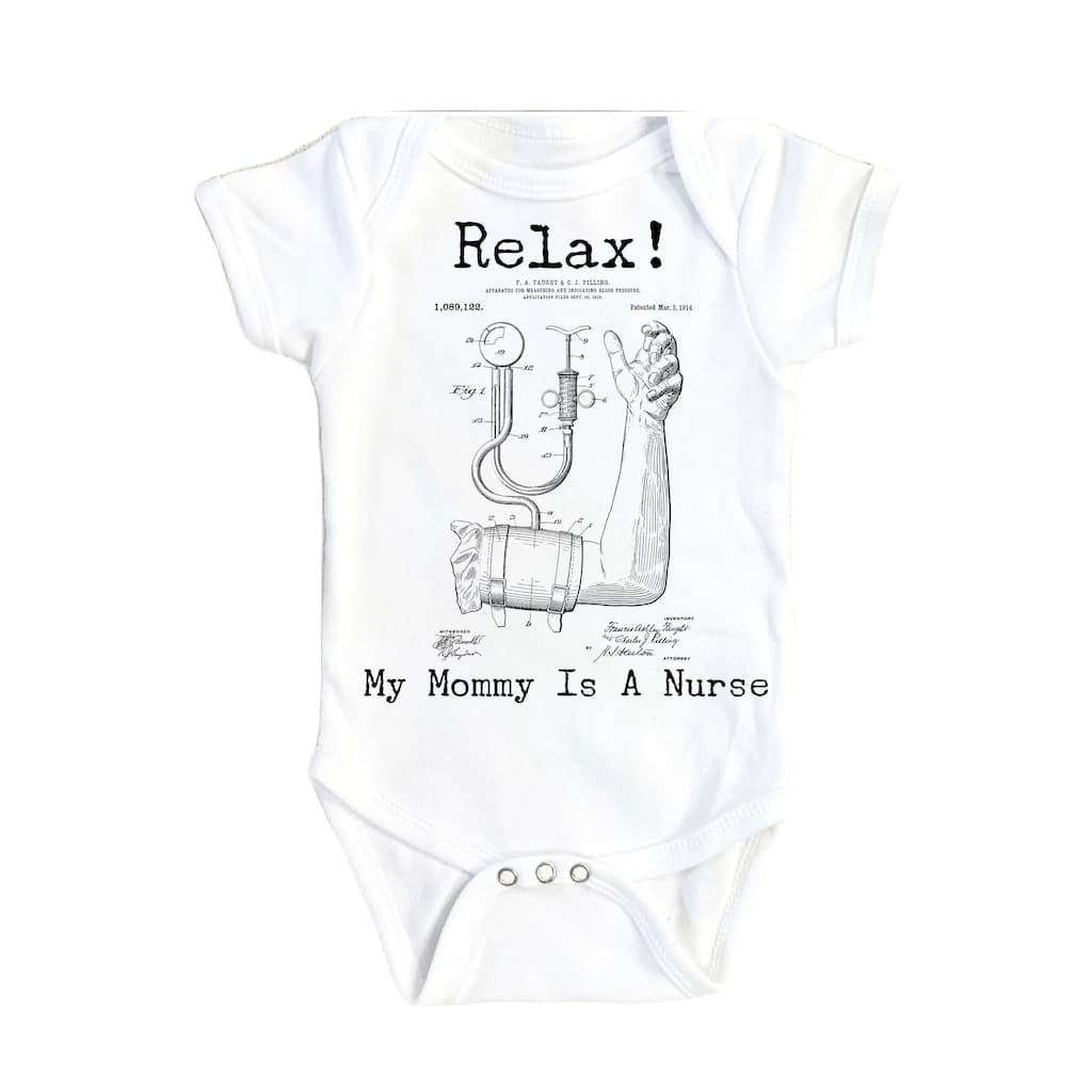 Nurse Patent - Baby Boy Girl Clothes Infant Bodysuit Funny Cute Newborn 1B