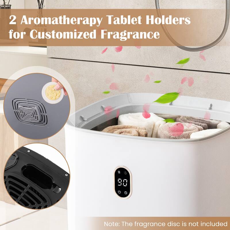 Gymax 20L Upgraded Towel Warmer for Bathroom w/ PTC Heater & 2