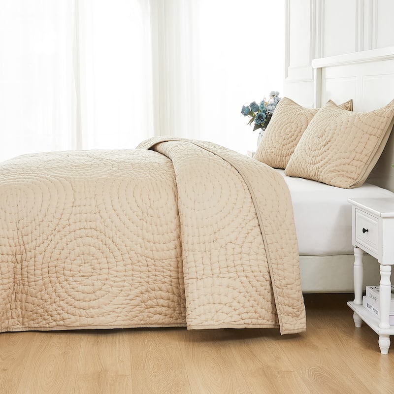 Hand Stitch Cotton Voile Quilt Set