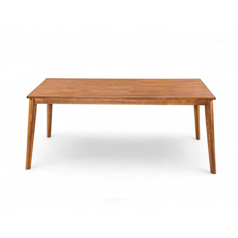 Christopher Knight Home - Thaddeus Acacia Wood Outdoor 5 Piece Dining Set - Natural+Table