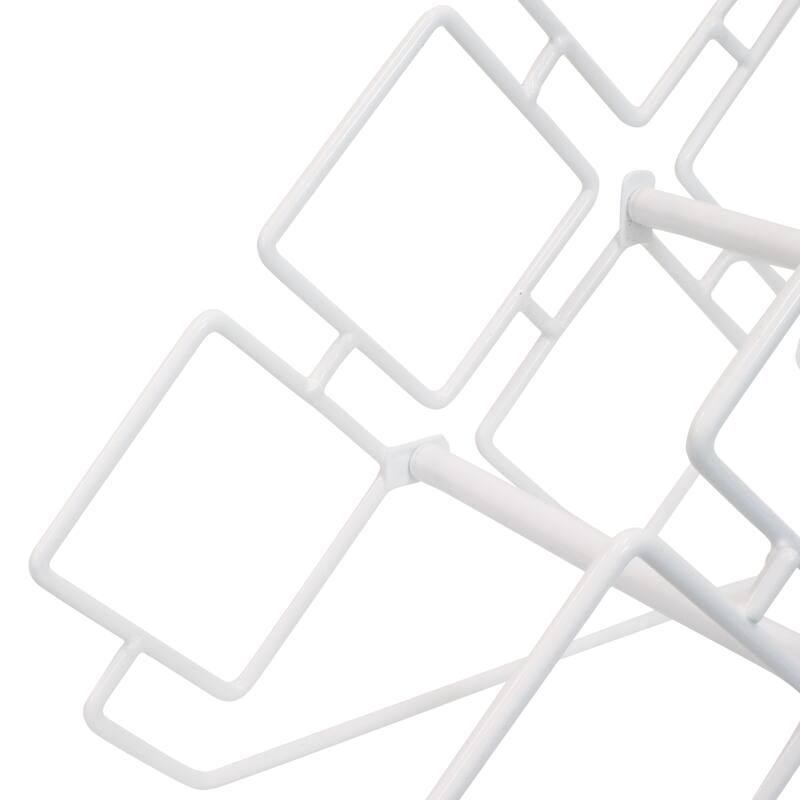 6-Bottle Steel Wire Triangular Tabletop Wine Rack