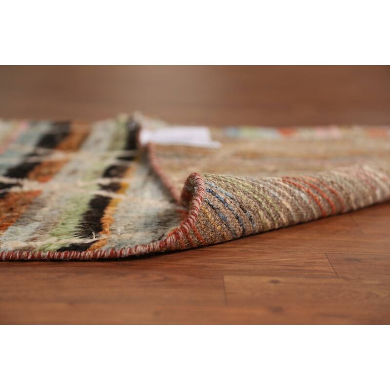 Trellis Moroccan Oriental Runner Rug Hand-Knotted Wool Carpet - 2'8" x 10'0"