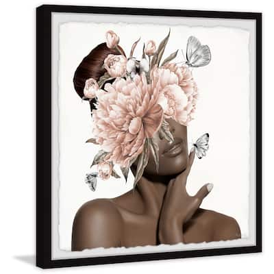 'Silence of a Woman' Framed Painting Print