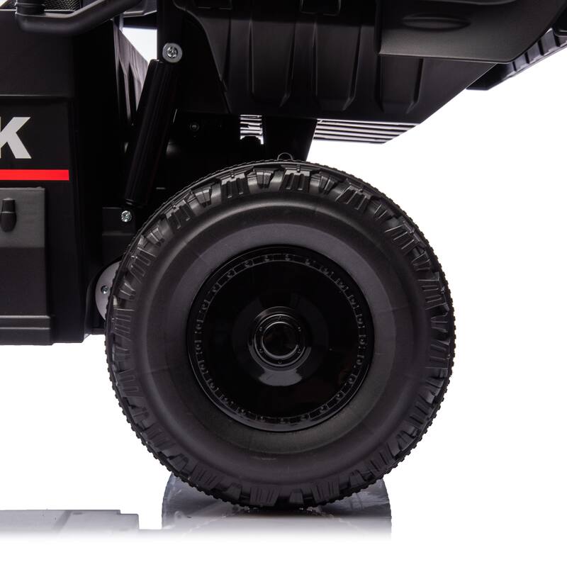 12V Kids Ride On Dump Truck W/Parents Control,2wd,Rear-Wheel Suspension,Electric Dump Bed And Extra Shovel,For Kids 3-5