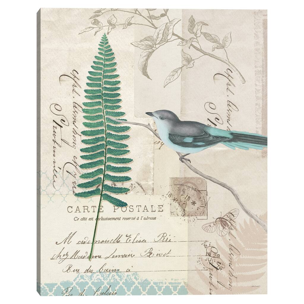 En Bleu II Crop by Katie Pertiet Canvas Art Print