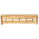 preview thumbnail 14 of 14, Multicolored Wood Farmstyle Coat Rack with Shelf - W: 31.5" x D: 8" x H: 5"