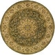 preview thumbnail 19 of 18, SAFAVIEH Heritage Carley Hand-tufted Wool Oriental Area Rug 3'6" Round - Green/Taupe - Round