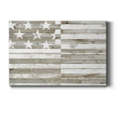 Americana Flag Premium Gallery Wrapped Canvas - Ready to Hang