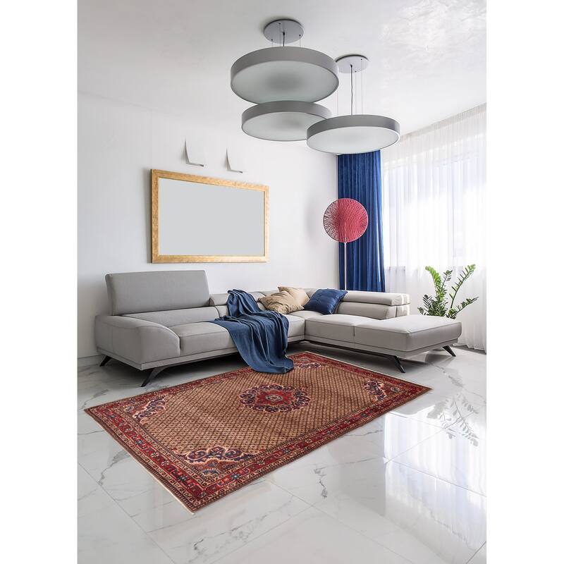 ECARPETGALLERY Hand-knotted Anatolian Vintage Brown Wool Rug - 5'0 x 9'1