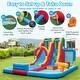 preview thumbnail 5 of 6, Gymax Inflatable Water Slide w/ Long Slide Climbing Wall Splash Pools
