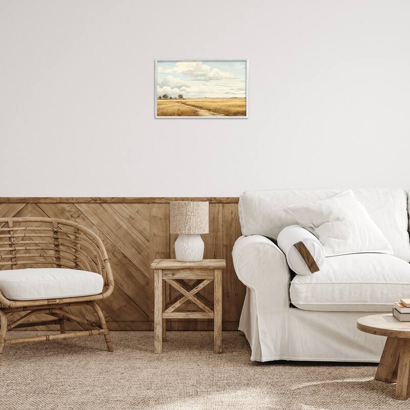 Stupell Path Through Vast Grassland Framed Giclee Art Design By LSR Creative Studio