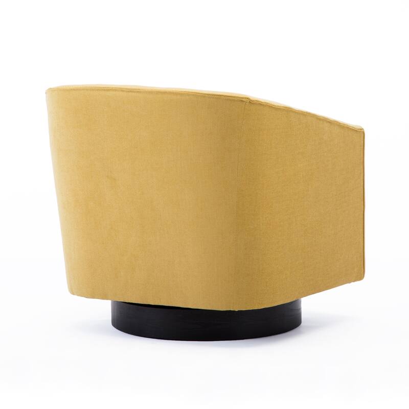 Garland Goldenrod Wood Base Swivel Chair For Living Room