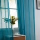 preview thumbnail 22 of 117, HLC.me 2 Piece Semi Sheer Voile Window Curtain Drapes Grommet Top Panels Bedroom, Living Room - Set of 2 panels