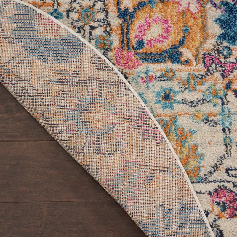 Nourison Passion Boho French Country Floral Area Rug.