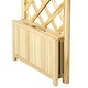preview thumbnail 8 of 7, Outsunny 7.5FT Garden Arch Trellis with Foldeable Planter Boxes for Climbing Vines, Outdoor Wooden Garden Arbor