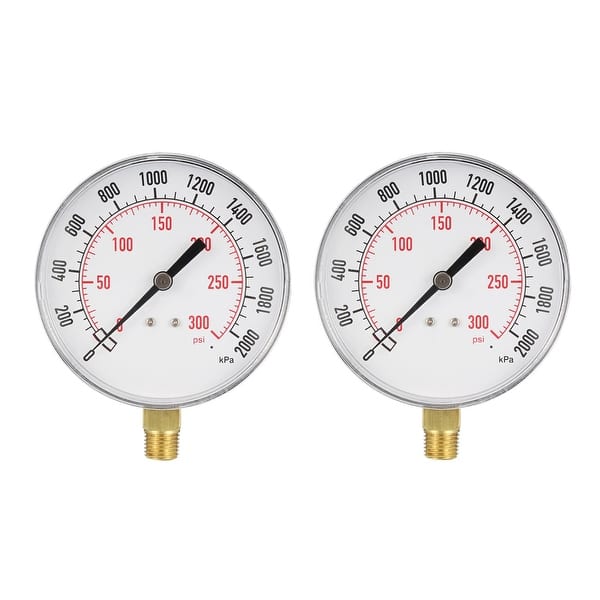 0-2000kpa 0-300psi 0-20bar Pressure Gauge Meter Manometer Gas Water Oil