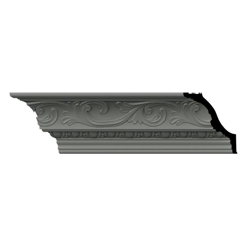 5 1/4"H x 4 5/8"P x 7"F x 96"L Sylvia Crown Moulding - 1-Pack