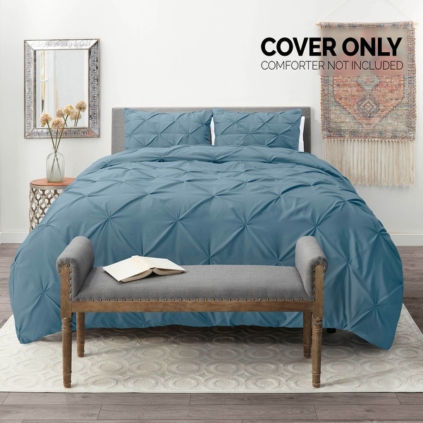 Nestl Pinch Pleat 3-piece Duvet Cover Set - On Sale - Bed Bath