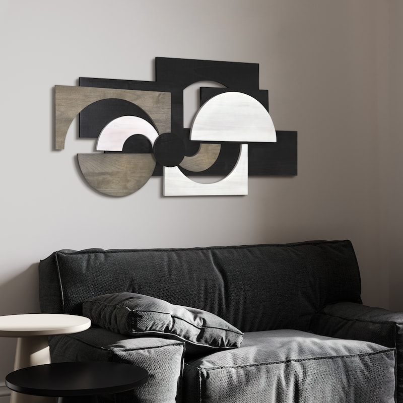 "Luminous Whisper,Dusk" Hand Made & Hand Finished Dimensional Solid Paulownia Wood Abstracts Wall Art