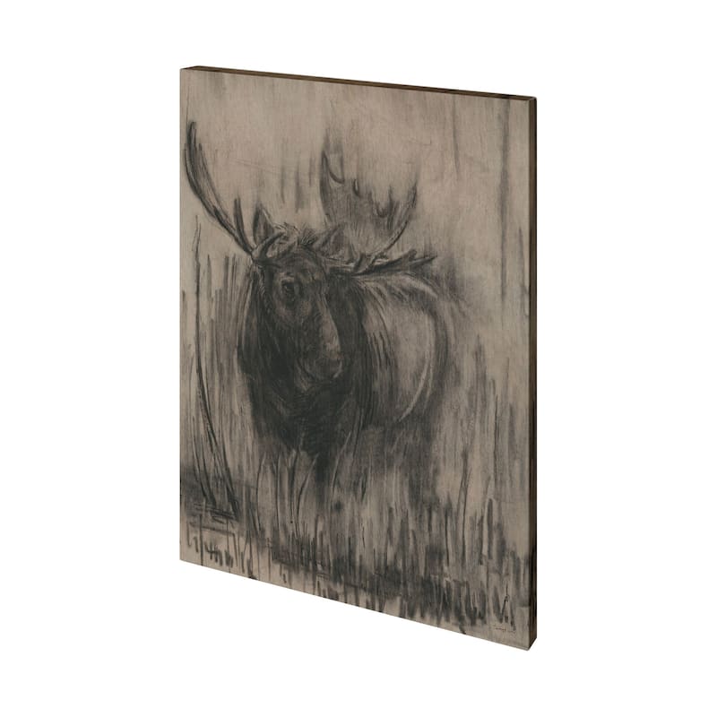 Bear & Moose I (27 x 36) Canvas Art Print - Small