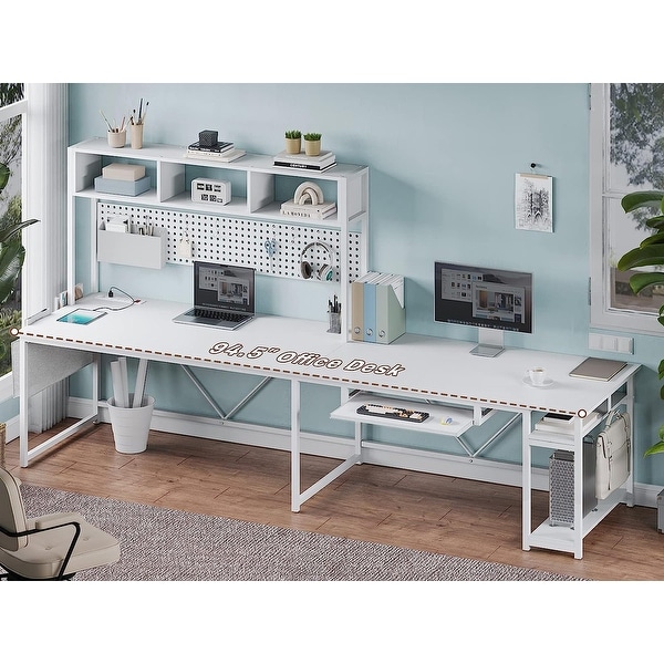 Desk hutch light top