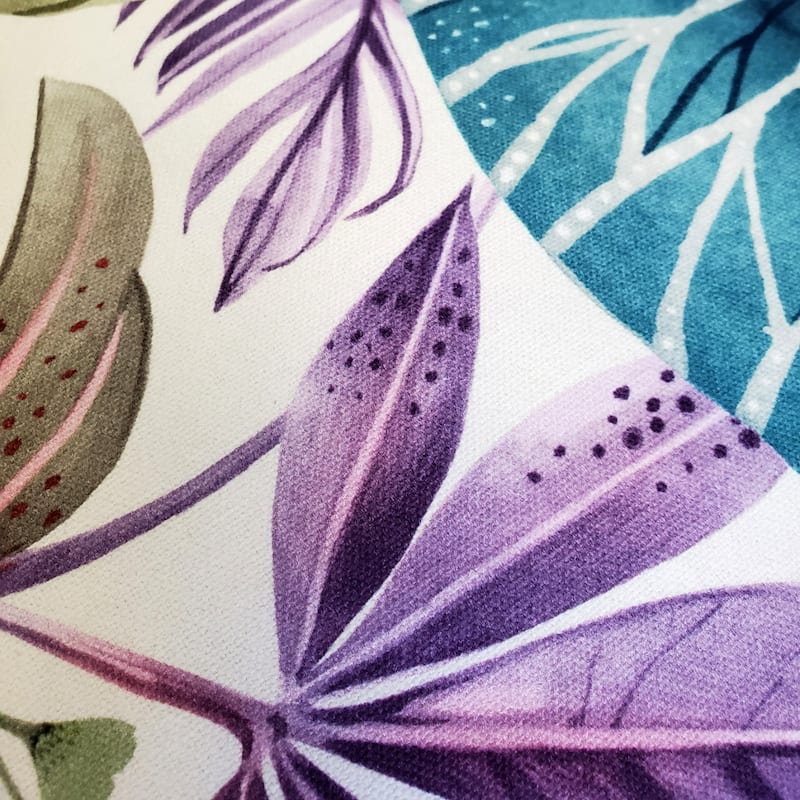 Thai Garden Leaf Throw Pillow