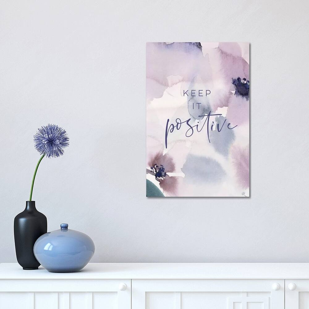 iCanvas "Keep it Positive" by Stephanie Ryan Canvas Print