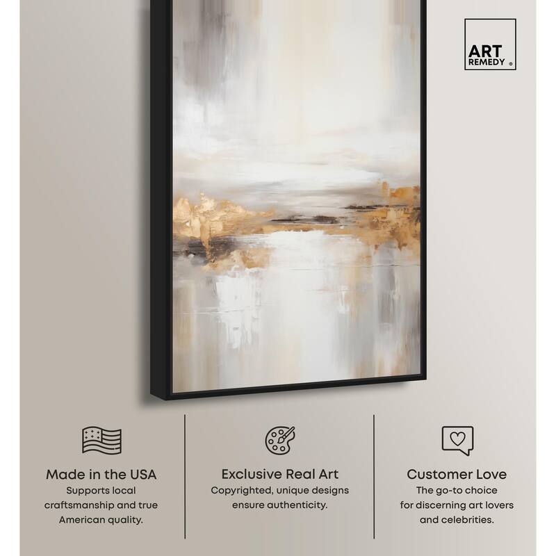 Gold Dust II Canvas by Art Remedy