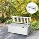 preview thumbnail 10 of 16, Outsunny 47" Wooden Outdoor Storage Bench with Removable Waterproof Lining