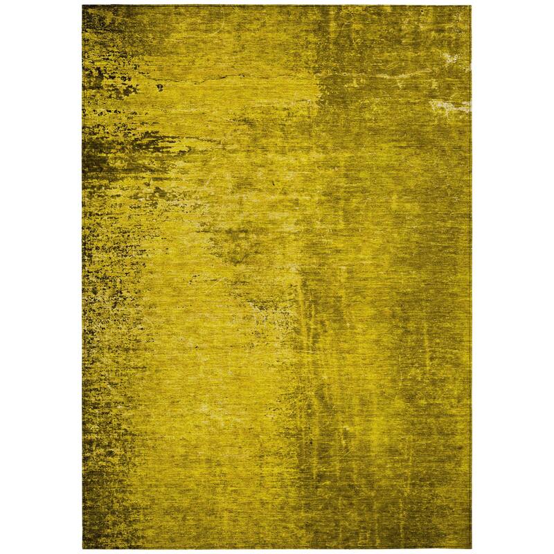 Dax Artistic Abstract Weather Resistant Blended Style Outdoor Rug