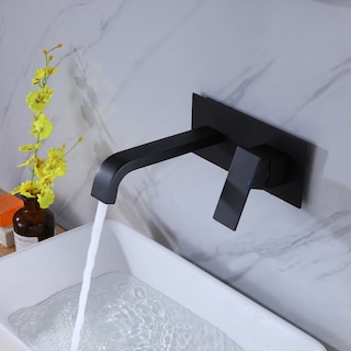 Wall Mounted Faucet Single-handle Bathroom Faucet With Deck Plate