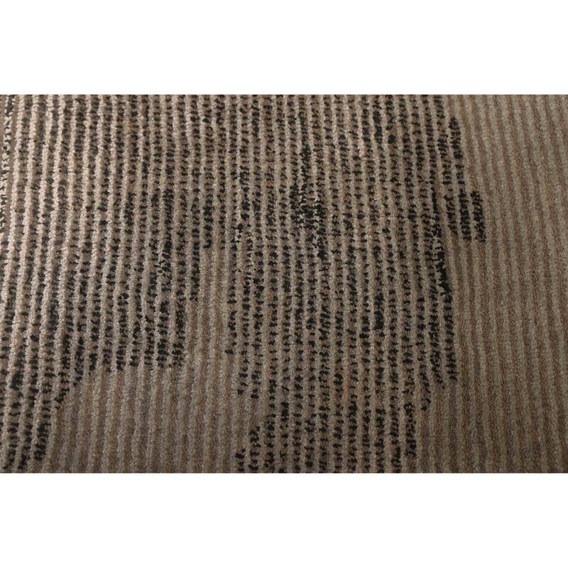 ECARPETGALLERY Hand Loomed Loreto Olive Viscose, Wool Rug - 5'3 x 7'4