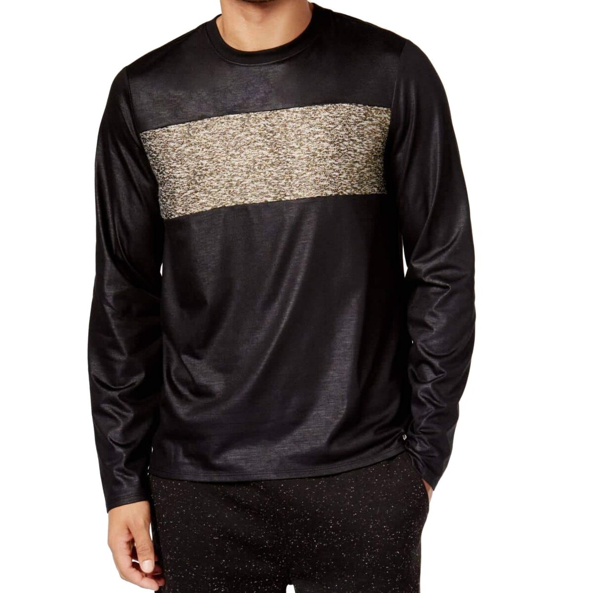 guess black and gold shirt