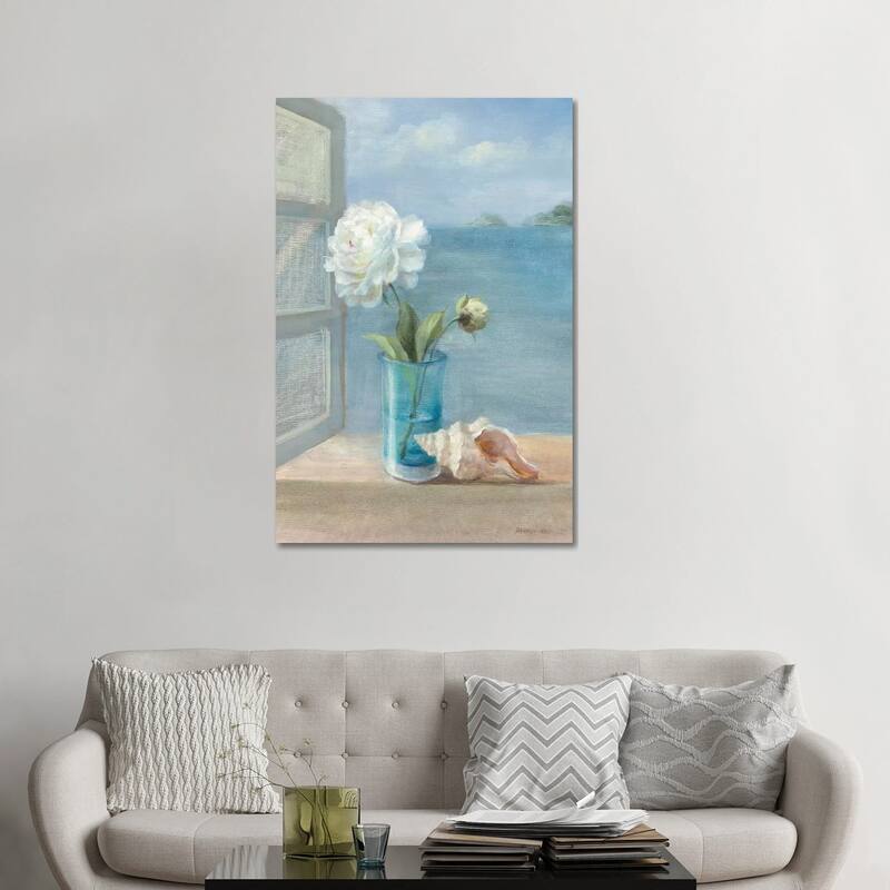 iCanvas "Coastal Floral I" by Danhui Nai Canvas Print - 48x32x1.5