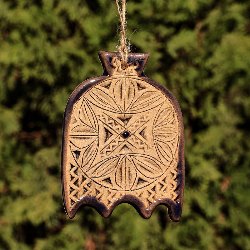 Novica Handmade Sapphire Echo Ceramic Home Accent
